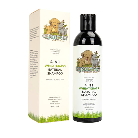 TRULY PET - Organic Wheatgrass Pet Shampoo with Lavender and Oatmeal