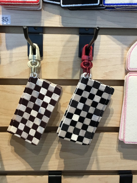 Checker keychain