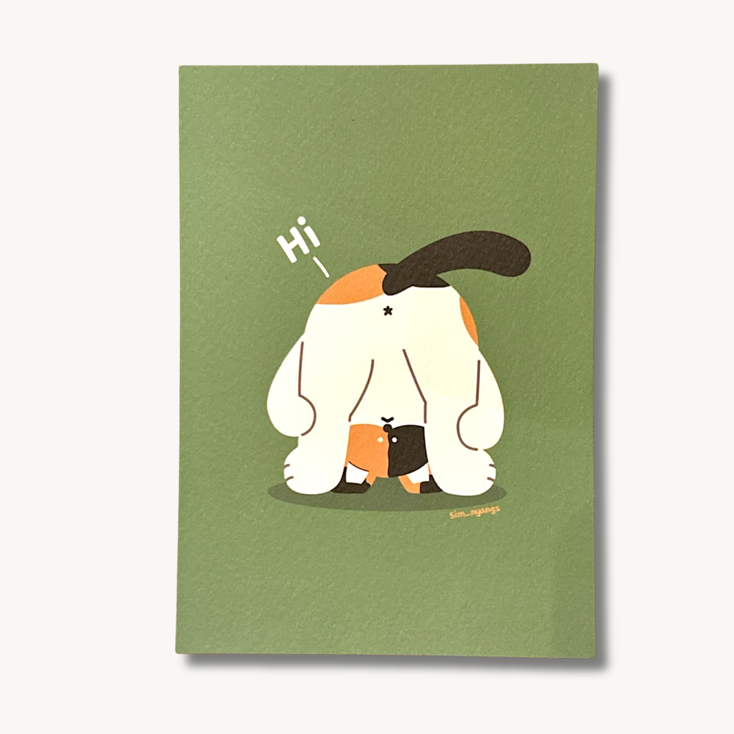 Sim Nyangs Postcard - Hi