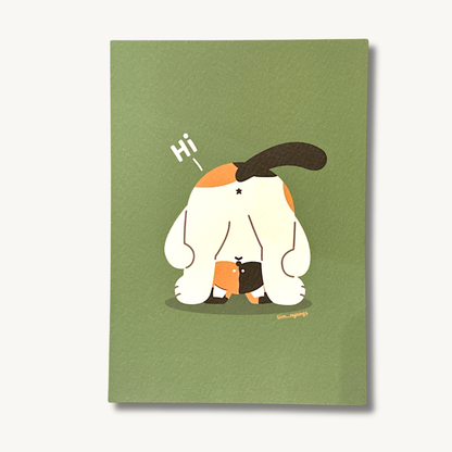 Sim Nyangs Postcard - Hi