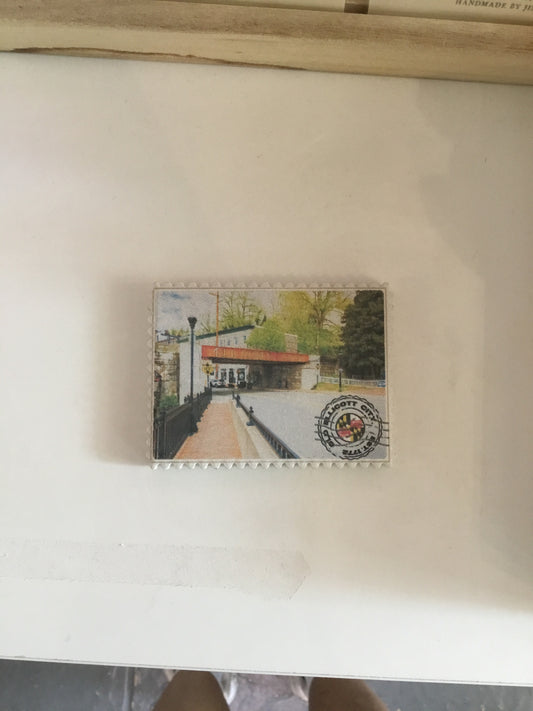 Old Ellicott City Bridge Ceramic Magnet