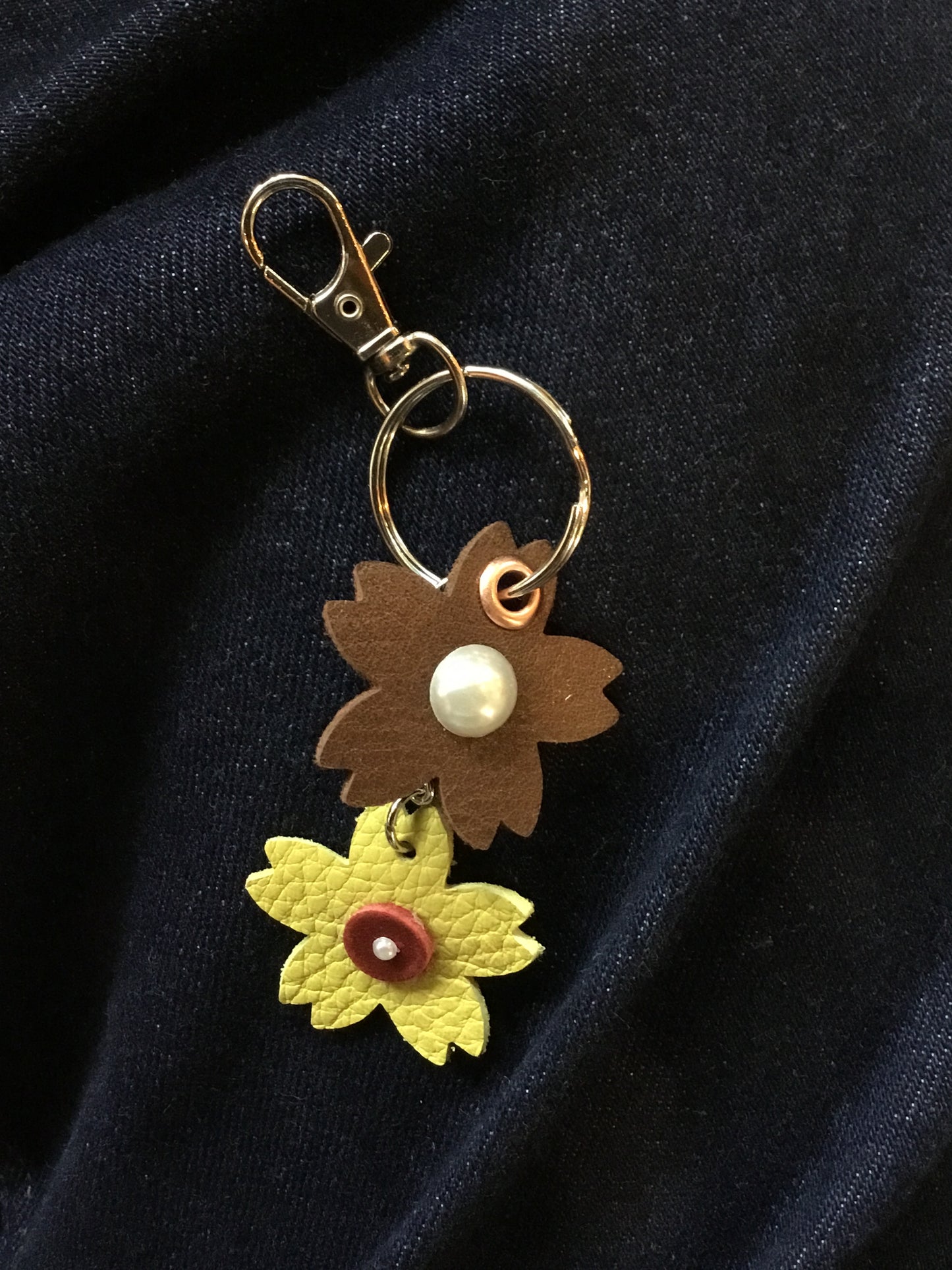 Stella leather keychains