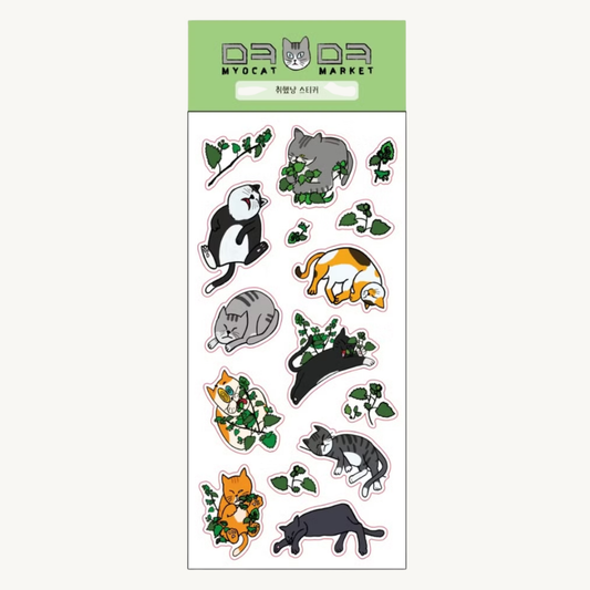 Myocat Market Sticker - Buzzed Kitty