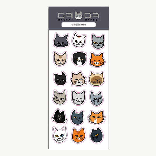 Myocat Market Sparkling Sticker - Cat Face