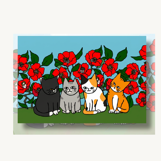 Myocat Market Postcard - Dongbaeknyang